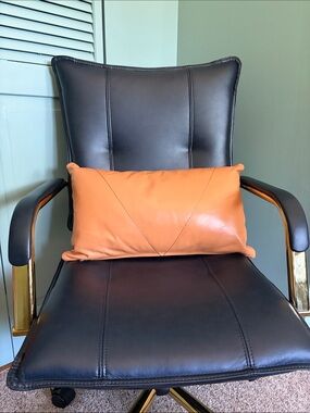 The Citizenry Leather Lumbar Pillow